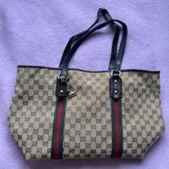 GUCCI GGキャンバス シェリーライン トートバッグ