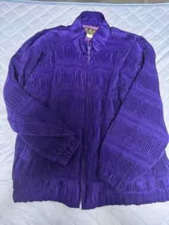 A.D.S. 紫 プリーツ加工 ジャケット