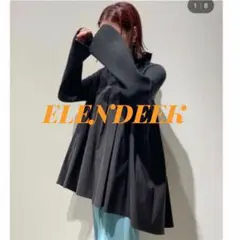 【美品✨】ELENDEEK タックプリーツコンビケーブルニットFree sizeのサムネイル