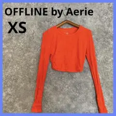 OFFLINE by Aerie【XS】オレンジ　長袖Tシャツ　チビT