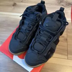 【新品未使用】NIKE AIR MORE UPTEMPO ブラック ガムソールのサムネイル