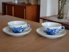 ロイヤルコペンハーゲン ブルーフラワー カーブ プレート 小皿 バター