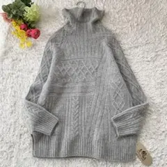 LUYUAN ROSE (L) カシミヤ100%タートルニットセーター グレー 2025年最新】ルーエンローズの人気アイテム - メルカリ