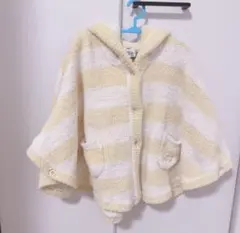 gelato pique ポンチョ　XS 110 ジェラートピケ　ボーダー　美品