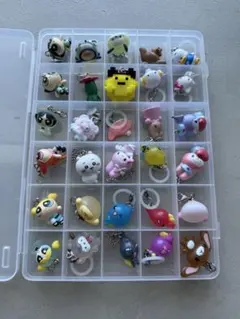 カプセルトイ 30個セット キーチェーン付き めじるしアクセサリー