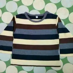 ロンT 90 MUJI　無印良品　無印　ボーダー　ストライプ　長袖シャツ