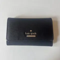 kate spade new york キーケース 黒 三つ折り