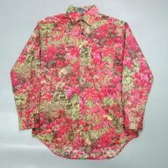 N*a様 1171美品ポールスミス 花柄 フラワー総柄コットンシャツ M メンズ