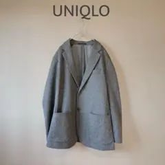 【ユニクロ】S相当濃グレー　テーラードジャケット　アウター　コート　小さいサイズ