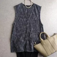 ジャーナルスタンダード　22ss サマーツイード　Ｖネックベスト　フォーマル