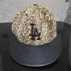 【希少】ニューエラ 9FIFTY LA キャップ レオパード ヒョウ柄 レザー