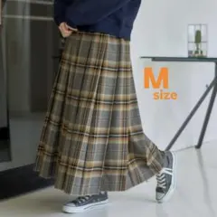 studio CLIP チェックプリーツロングスカート