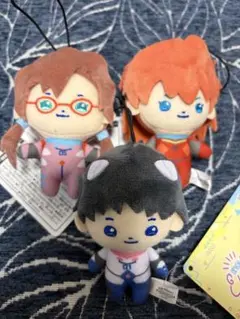 新品タグ付 エヴァンゲリオン EVA POCKET ポケット マスコット 3点