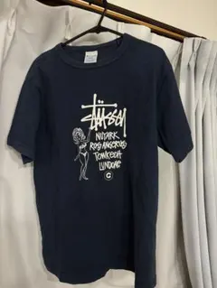 ステューシー　希少　チャンピオンコラボ　S ネイビー美品