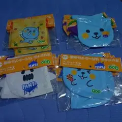 【４種類フルコンプ】コカコーラ　Qoo　クー　ハロウィン　巾着　各種4枚セット
