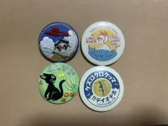 ジブリ　刺繍缶バッジ 牛乳瓶