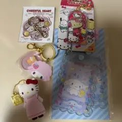 サンリオ　キーリング　キティ　マイピアノ　シナモンロール