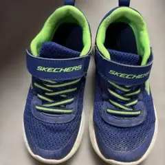 SKECHERS ネイビー グリーン スニーカー　17cm