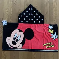 ディズニー ミッキー フード付タオル【訳あり】