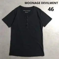 MOONAGE DEVILMENT ヘンリーネックtシャツ　ブラック　46
