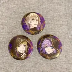 【3点セット】ツイステ ポムフィオーレ 缶バッジ 式典服 ヴィル ルーク エペル