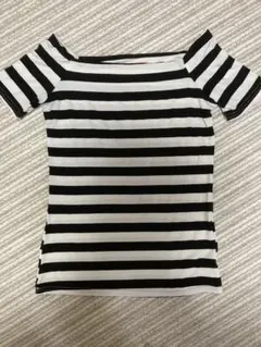 fifth ボーダー オフショルトップス