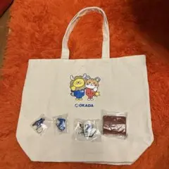 オカダアイヨン　バッグ、ストラップ等5点セット