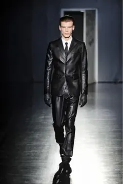 JIL SANDER テーラード レザージャケット 46 ブラックのサムネイル