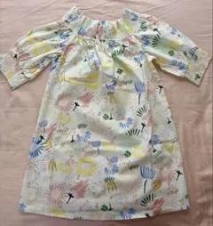 【最終値下げ】ZARA パステルカラー 花柄 半袖 チュニック Sのサムネイル