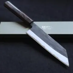 青紙スーパー 黒打 菜切包丁 165㎜ G9393 月光作 1点物 - メルカリ