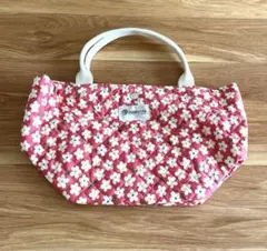 新品　花柄⭐︎ピンクトートバッグ　キルティング