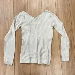 AZUL by moussy リブニット XS