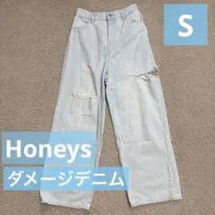 Honeys C.O.L.Z.A ダメージデニムパンツ Sサイズ