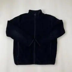 UNIQLO フリースジャケット M 黒　フルジップ