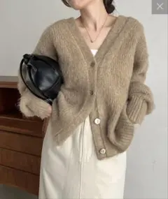 マチャットmachattラクーンニットコート ジャケット カーディガン