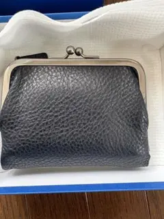 値下げ☆新品☆ 土屋鞄　トーンオイルヌメ　がま口二つ折財布　黒のサムネイル