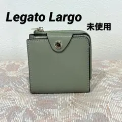 レガートラルゴ レディース 折り財布 薄型 ミニ オリーブ グリーン系 未使用のサムネイル