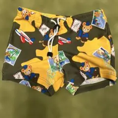 男の子用クマ柄水着　ミキハウス