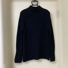 ユニクロ+J ブラックXL タートルネックニット