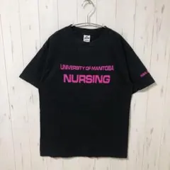 ALSTYLE Tシャツ ユニセックス M 英字 古着 プリント黒 メンズ 輸入