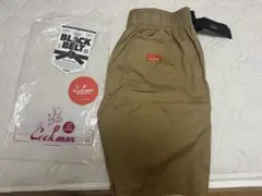 クックマン　シェフパンツ ショーツブラックベルト ベージュ