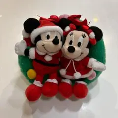 レア/ディズニー/ミッキー/ミニー/クリスマス/リース/ぬいぐるみ
