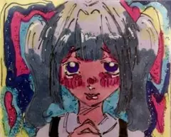 原画手描きイラスト グリッター仕上げ