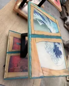 海のレジンテーブル(カラー変更オーダーメイド版)の製作！How to make