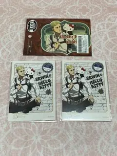 【進撃の巨人】エルヴィン×ハローキティ トラベルステッカー 購入特典付き