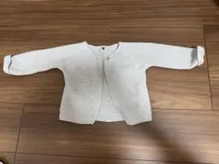 Petit Bateau プチバトー アイスグレー ニットカーディガン