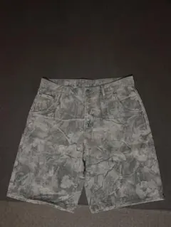 ZARA デニムジョーツ　リアルツリー柄　ショーツ