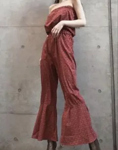 juemiオフショルダー オールインワン