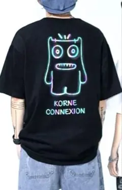 【REGIT 】MONSTER HALF T-SHIRT ブラック　メンズXL