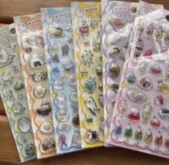 たまごあし　ぷっくりシール　6種類コンプセット